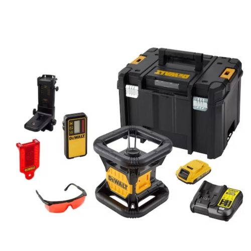 Niveau laser rotatif intérieur rouge 18 V + batterie 2 Ah + chargeur + coffret T-STAK DEWALT DCE074D1R-QW photo du produit Secondaire 4 L