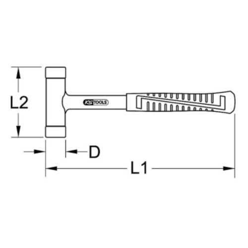 Massette anti-rebonds 330 mm KS TOOLS 140.1215 photo du produit Secondaire 1 L