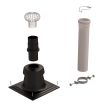 Kit entrée plafond CHEMILUX B22p-B23p D110mm noir pour flexible UBBINK 100019 photo du produit
