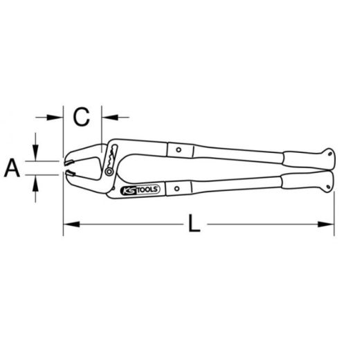 Pince pour capuchon de moyeu 500 mm KS TOOLS 450.0210 photo du produit Secondaire 1 L