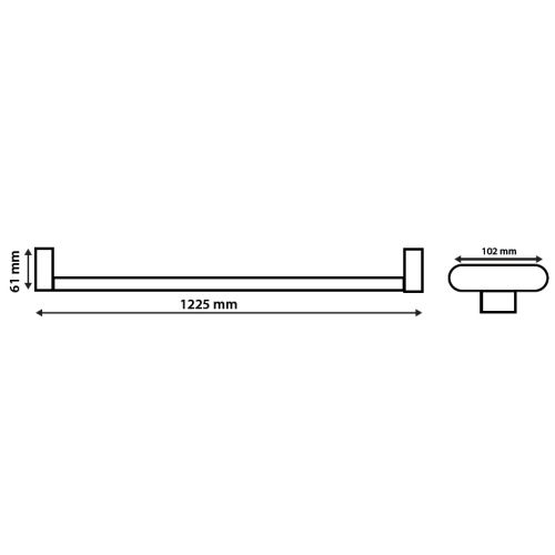 Support double tubes T8 1200 mm MIIDEX 76105 photo du produit Secondaire 1 L