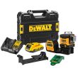 Laser multi-lignes 12V/18V 3 x 360° vert + 1 batterie XR 2Ah + chargeur + coffret T-STAK - DEWALT - DCE089D1G18-QW pas cher