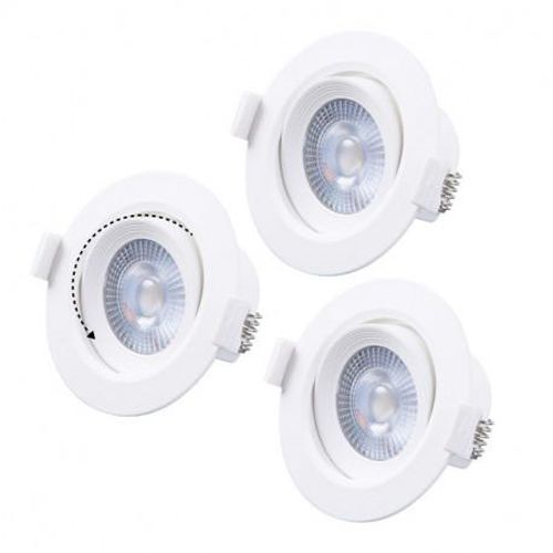 Spot LED SMD CARAT orientable 5 W 3000 K pack de 03 MIIDEX LIGHTING 763617 photo du produit Secondaire 2 L