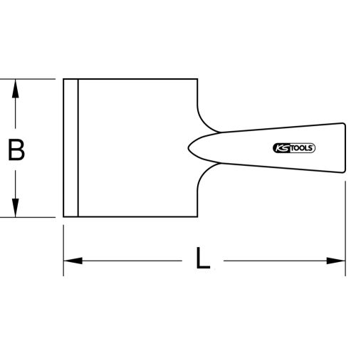 Grattoir à emmancher BRONZEPLUS concave 240 x 100 mm KS TOOLS 963.9539 photo du produit Secondaire 1 L