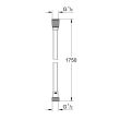 Flexible de douche SILVERFLEX TWISTSTOP 1750 mm GROHE 28388000 photo du produit
