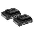 Pack de 2 batteries GBA 18V 3.0Ah - BOSCH - PACK2BAT3LI pas cher