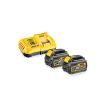 Pack de 2 batteries XR Flexvolt 18V/54V 9Ah/3Ah + chargeur rapide en boite carton - DEWALT - DCB118X2-QW pas cher