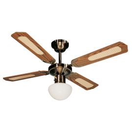 Ventilateur de plafond TROPIC BALI 50 W Farelek en bois 107 cm - 112422 photo du produit Principale M