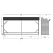 Bûcher en bois MEMPHIS XXL 5,7m³ toit avec pente - FOREST STYLE - 3269 pas cher Secondaire 1 S