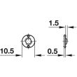 Loqueteau à bille diamètre 9mm avec gâche à visser - HAFELE - 241.86.105 pas cher Secondaire 2 S