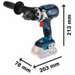 Perceuse-visseuse à percussion 18V GSB 18V-110 C + 2 batteries 8 Ah + chargeur BOSCH 06019G030E photo du produit Secondaire 1 S