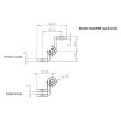 Paumelle rustique numéro 2 finition noire bout rond 110 x 60 x 70 mm droite BROS 2-3-A-RD1160-5 photo du produit