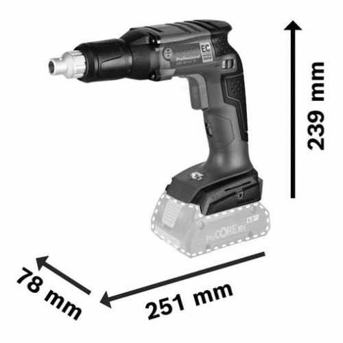 Visseuse plaquiste GSR 18 V-EC TE + 2 batteries Procore 8Ah + chargeur + coffret L-BOXX - BOSCH pas cher Secondaire 3 L