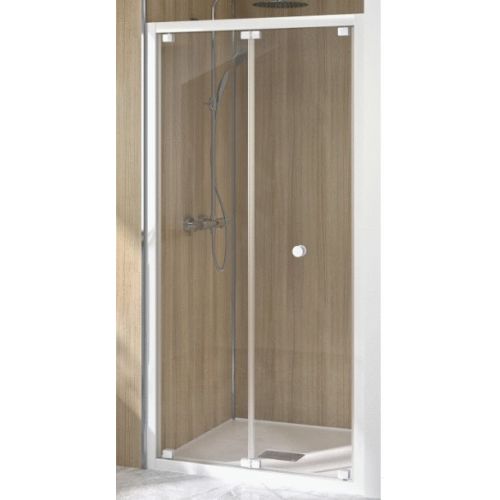 Porte de douche pliante SUPRA III S Kinedo avec profilé blanc - PA1560BTN photo du produit