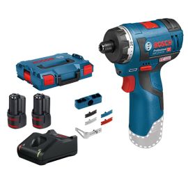 Visseuse 12V Bosch GSR 12V-20 HX 12 V + 2 batteries 3 Ah + chargeur + L-Boxx + accessoires photo du produit Principale M