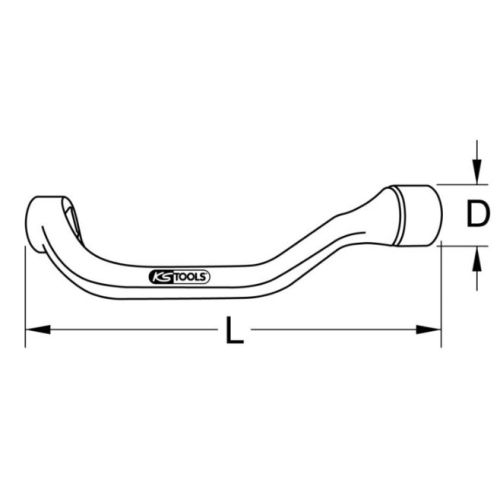 Clé 12 pans pour culasse Mercedes 17 mm KS TOOLS 455.0017 photo du produit Secondaire 1 L
