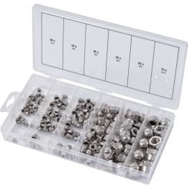 Assortiment d'écrous borgnes KS Tools en inox 150 pièces - 970.0460 photo du produit Principale M