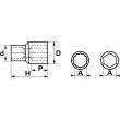 Douille courte 1/2'' 12 pans 28mm - SAM OUTILLAGE - SA-28 pas cher Secondaire 1 S