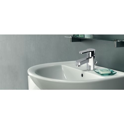 Mitigeur de lavabo monotrou OLYOS bonde métal chromé PORCHER D1113AA photo du produit Secondaire 2 L