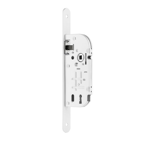 Serrure monopoint à larder étroit Clé l 40 mm blanche photo du produit Secondaire 4 L