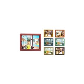 Miroir sanitaire plat 280x360mm rouge - SOCOMIX - MP 43-LUX ROUGE pas cher Principale M