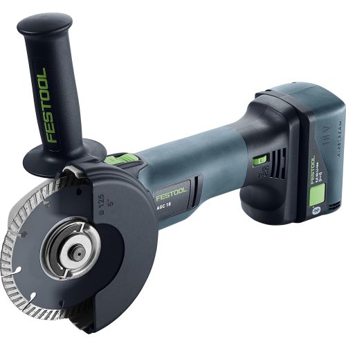 Meuleuse d'angle 18 V AGC 18-125 5,0 Ebi-Plus + 2 batteries 5 Ah + chargeur rapide + coffret SYSTAINER FESTOOL 578368 photo du produit Secondaire 2 L