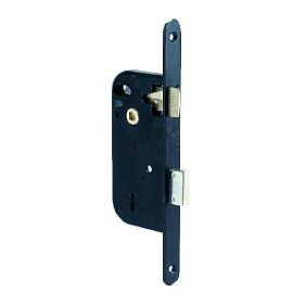 Serrure &agrave; larder 4G droite axe 50mm fouillot &eacute;querre finition noir bout rond - JPM - 000210-02-1X pas cher Principale M