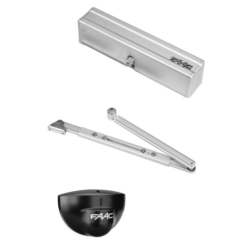Automatisme pour porte battante avec bras &agrave; pousser et radar - FAAC - BOX950P pas cher