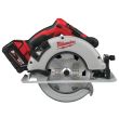 Scie circulaire 18 V M18 BLCS66-502X + 2 batteries 5 Ah + chargeur en coffret HD BOX MILWAUKEE 4933464590 photo du produit