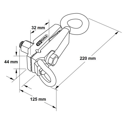 Pince de traction standard 2 sens de traction KS TOOLS 140.2410 photo du produit Secondaire 1 L