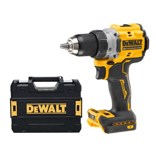 Perceuse visseuse 18 V XR BRUSHLESS (sans batterie ni chargeur) + coffret T-STAK DEWALT DCD800NT-XJ photo du produit
