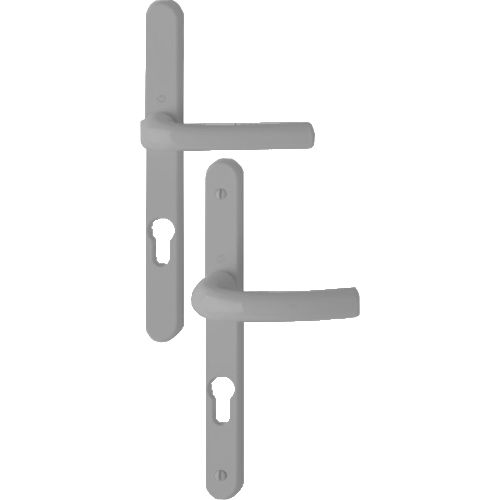 Ensemble double b&eacute;quilles TOKYO entraxe 70mm type CLE I finition gris - HOPPE - 1808677 pas cher