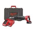 Scie sabre SAWZALL 18 V M18 BSX-402C + 2 batteries 4 Ah + chargeur + en coffret MILWAUKEE 4933447285 photo du produit