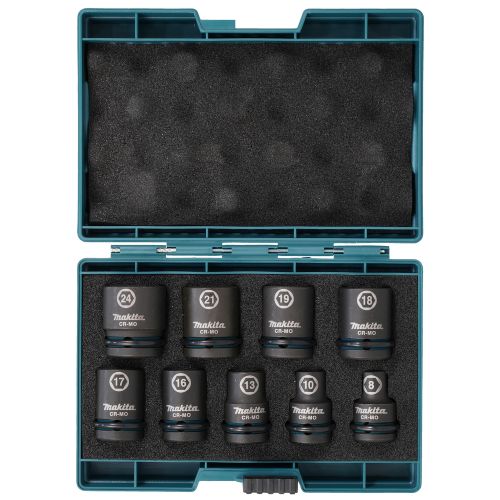 Coffret 9 douilles 1/2'' Impact Black MAKITA E-16564 photo du produit