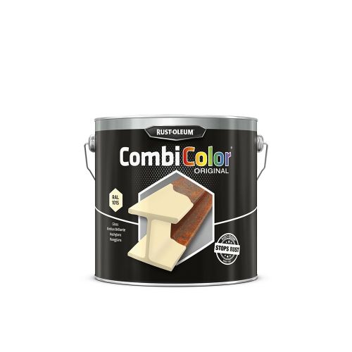 Primaire de protection antirouille et finition CombiColor Original ivoire clair RAL 1015 seau 2,5l - RUST-OLEUM - 7342.2.5 pas cher