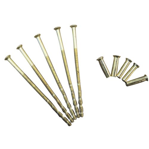 Vis reliure M4 recoupable 60-90mm avec douille M4x22 laiton poli sachet de 5 - HERACLES - ACC-VR-6090LP pas cher