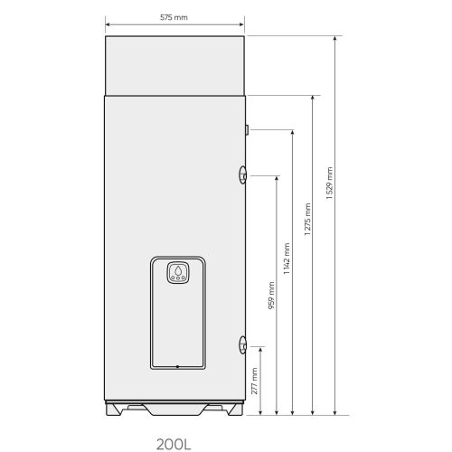 Chauffe-eau thermodynamique EGEO vertical sur socle 200l - ATLANTIC - 232516 pas cher Secondaire 1 L