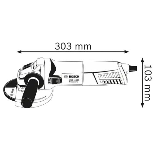 Meuleuse d'angle 1100 W GWS 11-125 125 mm en coffret BOSCH 060179D003 photo du produit Secondaire 1 L