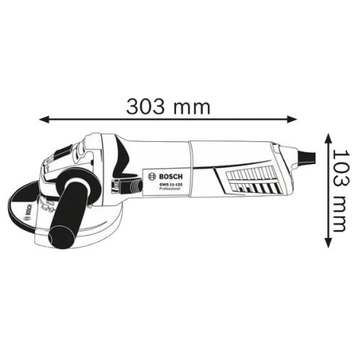 Meuleuse angulaire 1100 W GWS 11-125 125 mm en coffret BOSCH 060179D003 photo du produit Secondaire 2 L