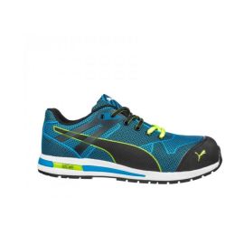 Baskets de sécurité basse BLAZE KNIT LOW S1P HRO SRC bleu/vert P42 - PUMA - 643060-T.42 pas cher Principale M