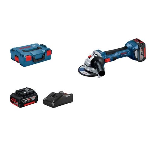 Meuleuse GWS 18 V-7 + 2 batteries 4Ah + chargeur + coffret L-BOXX - BOSCH - 06019H9005 pas cher Secondaire 1 L