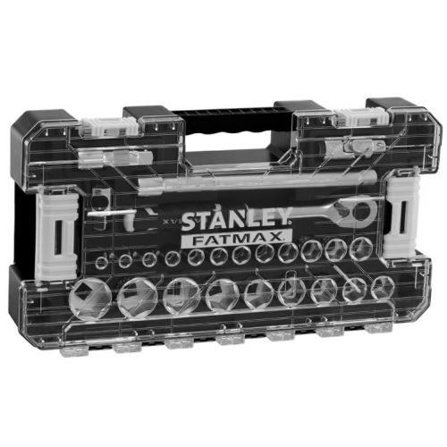 Coffret douilles STAKBOX L 1/2'' jeu de 26 pièces - STANLEY FATMAX - FMMT98103-1 pas cher
