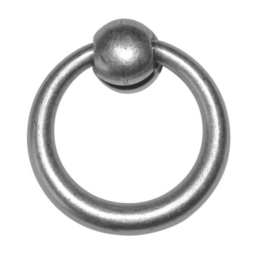 Anneau rond de diamètre 35mm zamak finition laitonné vieilli - CADAP - 1007/2V pas cher