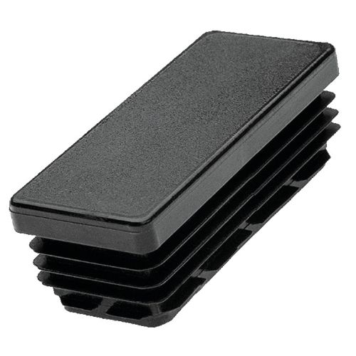 Embout rentrant plastique tube rectangulaire noir 50x20mm - FORTAPS - 19-50X20 pas cher