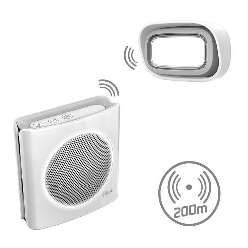 Sonette sans fil portée de 200m. 6 sonneries diBi Flash Soft coloris blanc - EXTEL - 081738 pas cher Secondaire 1 L