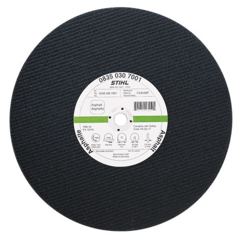 Disque à découper K-DG en résine synthétique pour l'asphalte 300x3,5x20mm - STIHL - 0835-030-7000 pas cher Principale L