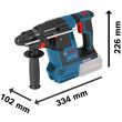 Perforateur SDS Plus 18 V GBH 18V-26 + 2 batteries Procore 8 Ah + chargeur + coffret L-BOXX BOSCH 061190900H photo du produit Secondaire 1 S