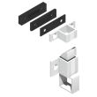 Loqueteau à gâche + cales laqué blanc alu RAL9010 LA CROISEE DS DS6402-036 photo du produit