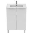 Pack meuble + lavabo ULYSSE+ 2 portes 60 cm blanc brillant PORCHER P0279WG photo du produit Secondaire 2 S