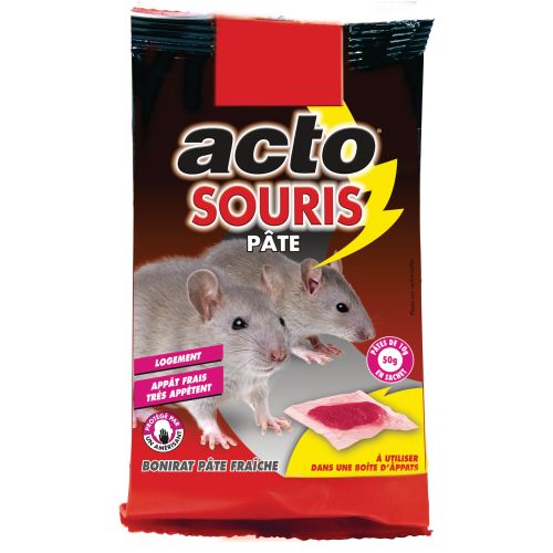 Pâte appât souris 50g ACTO SOU11 photo du produit Principale L